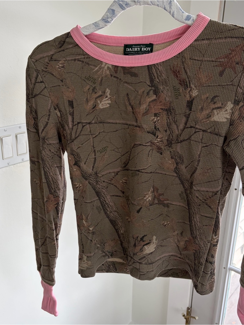 Dairy boy camo top